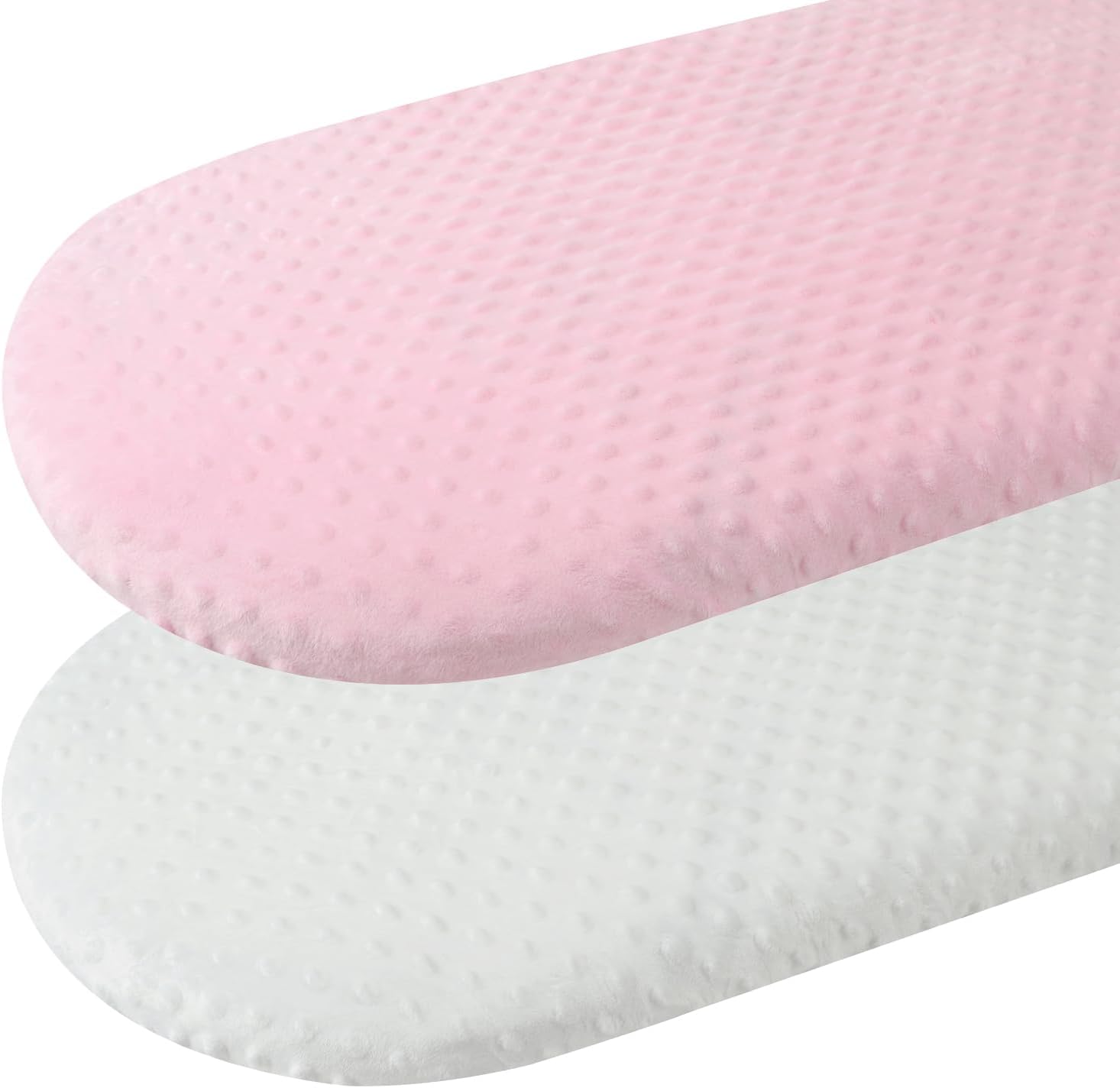 Bilokonda Dot Bassinet Sheet Set 2 Pack White Pink