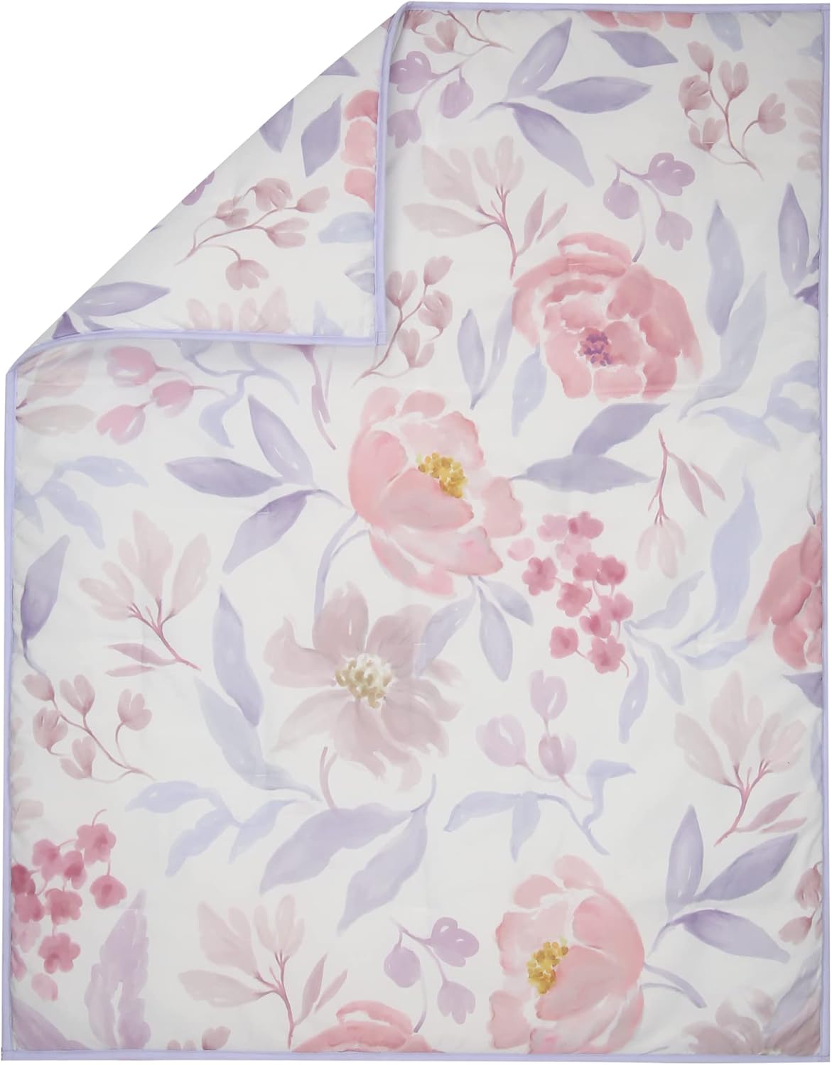 Bedtime Originals Lavender Floral 3-Piece Crib Bedding Set - PinkPurple