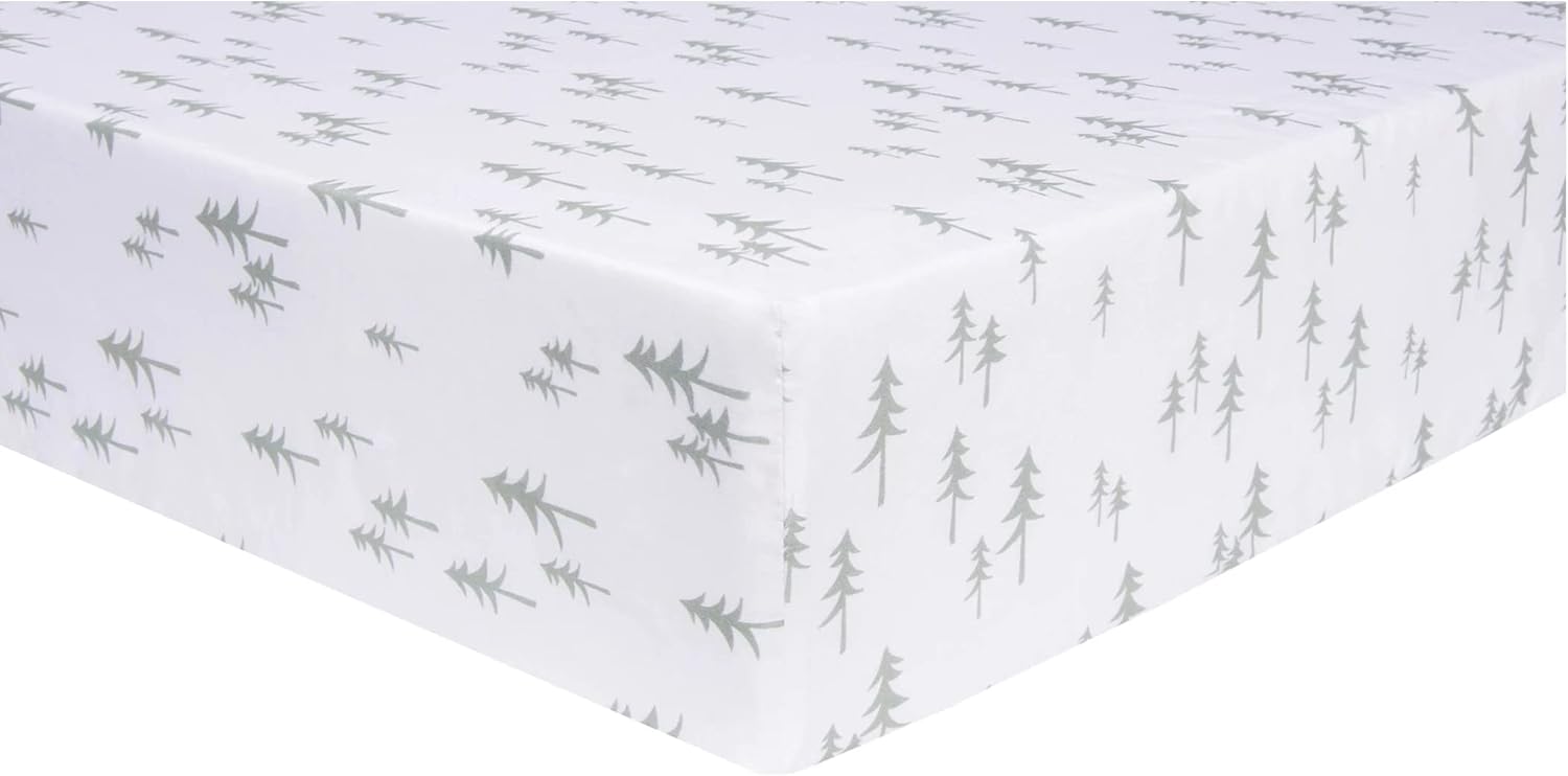 Trend Lab Pine Trees Fitted Crib Sheet 28x52