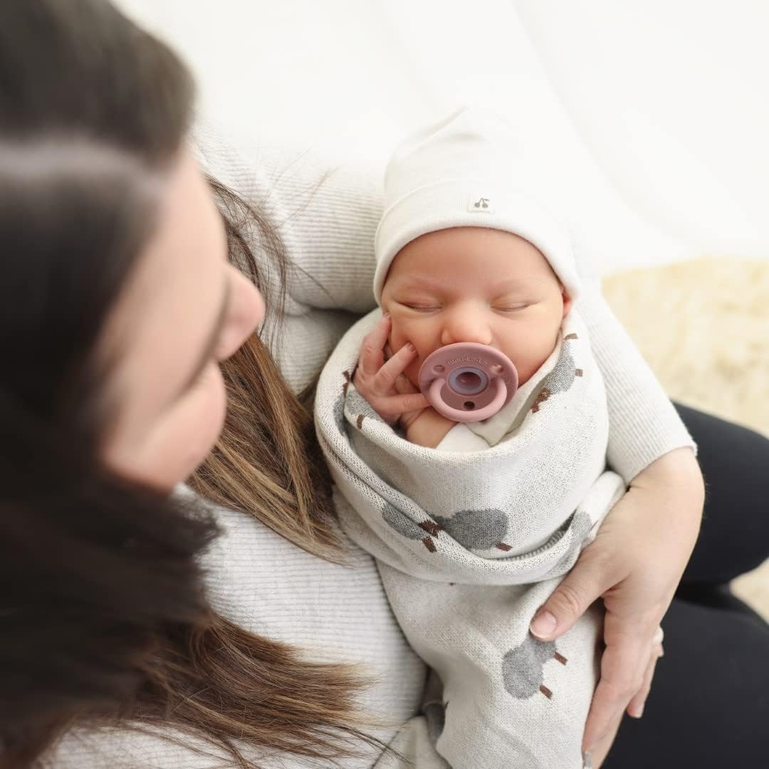 Bleu La La Luxury Knit Baby Blanket - Light Pink