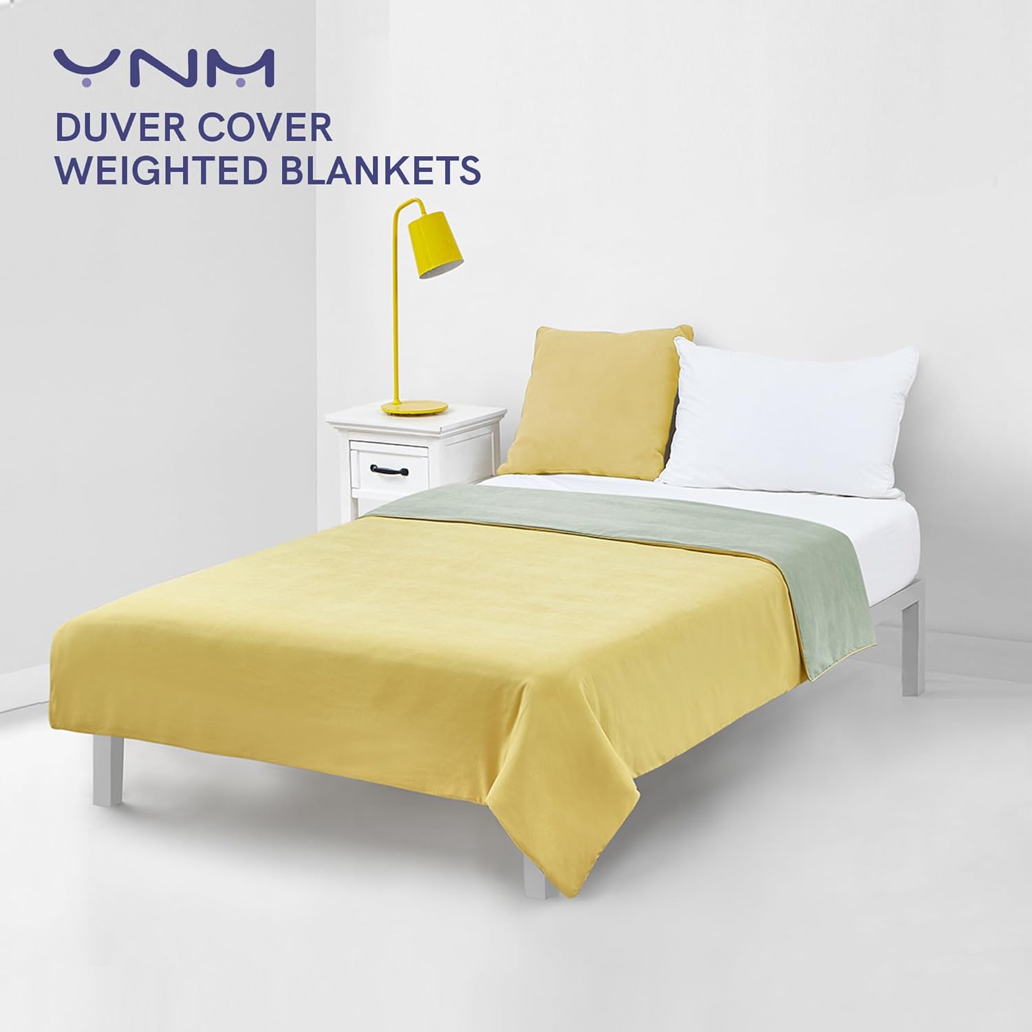 YnM Reversible Duvet Cover for Weighted Blankets 60x80