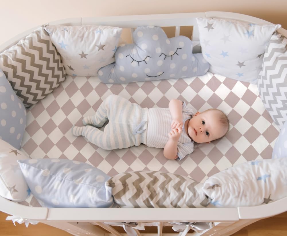 FIGEPO Fitted Baby Neutral Bassinet Sheets Set