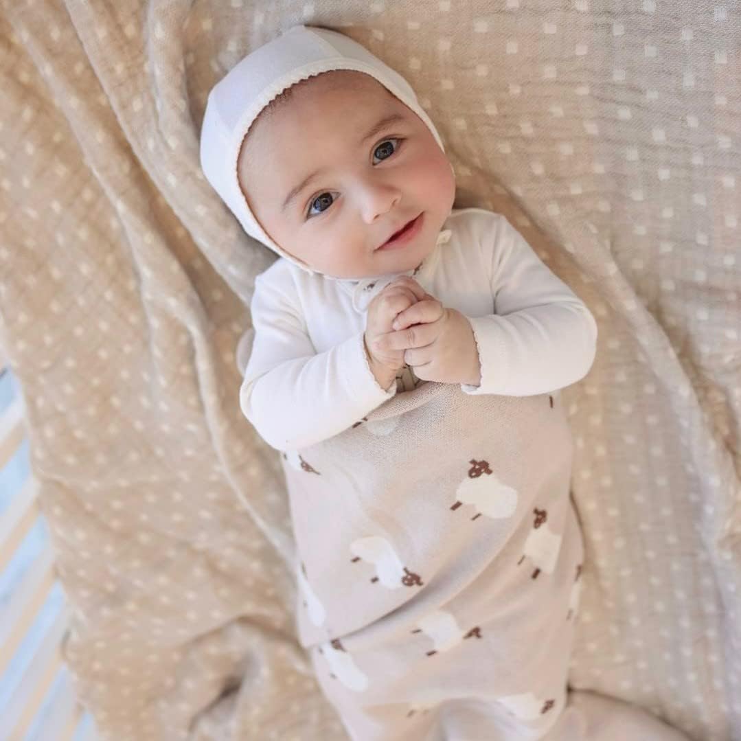 Bleu La La Luxury Knit Baby Blanket - Light Pink