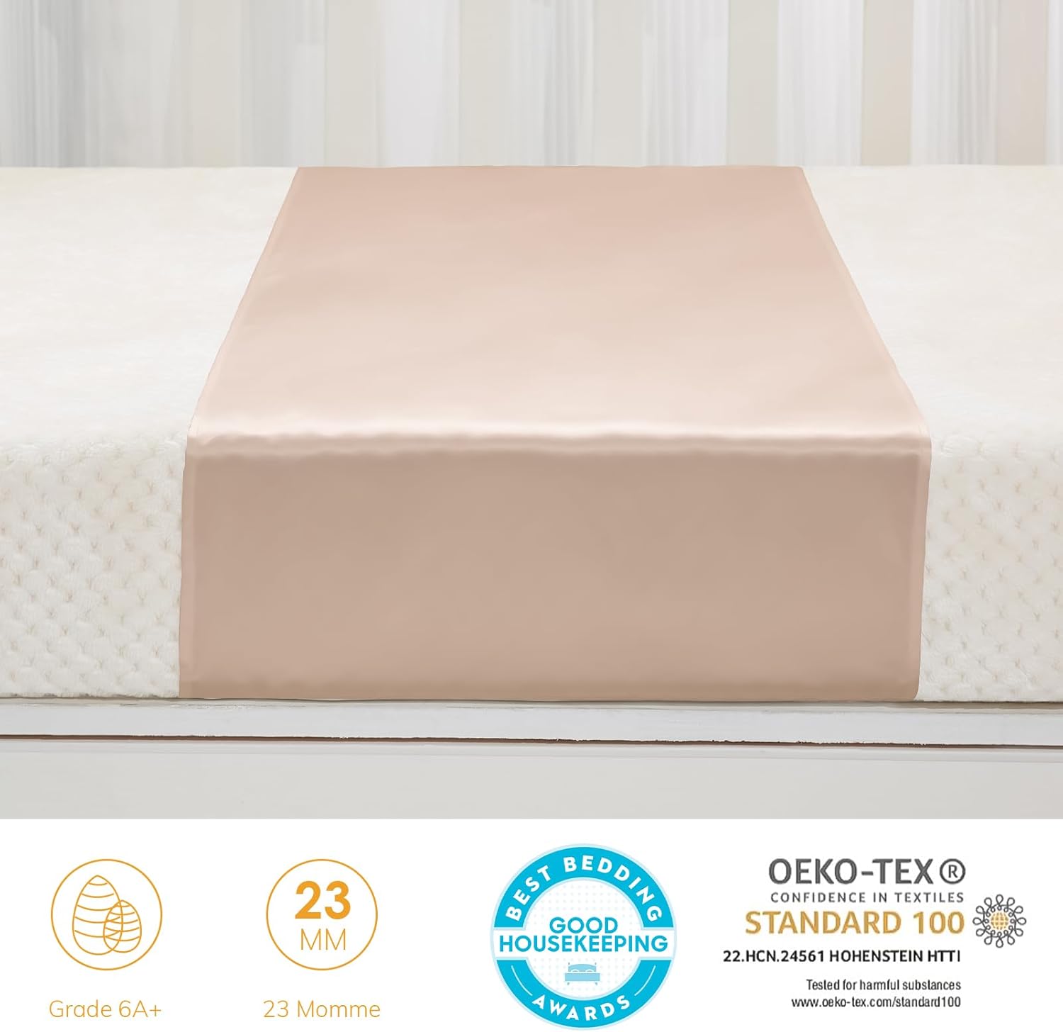 PROMEED 23 Momme Mulberry Silk Bassinet Sheet