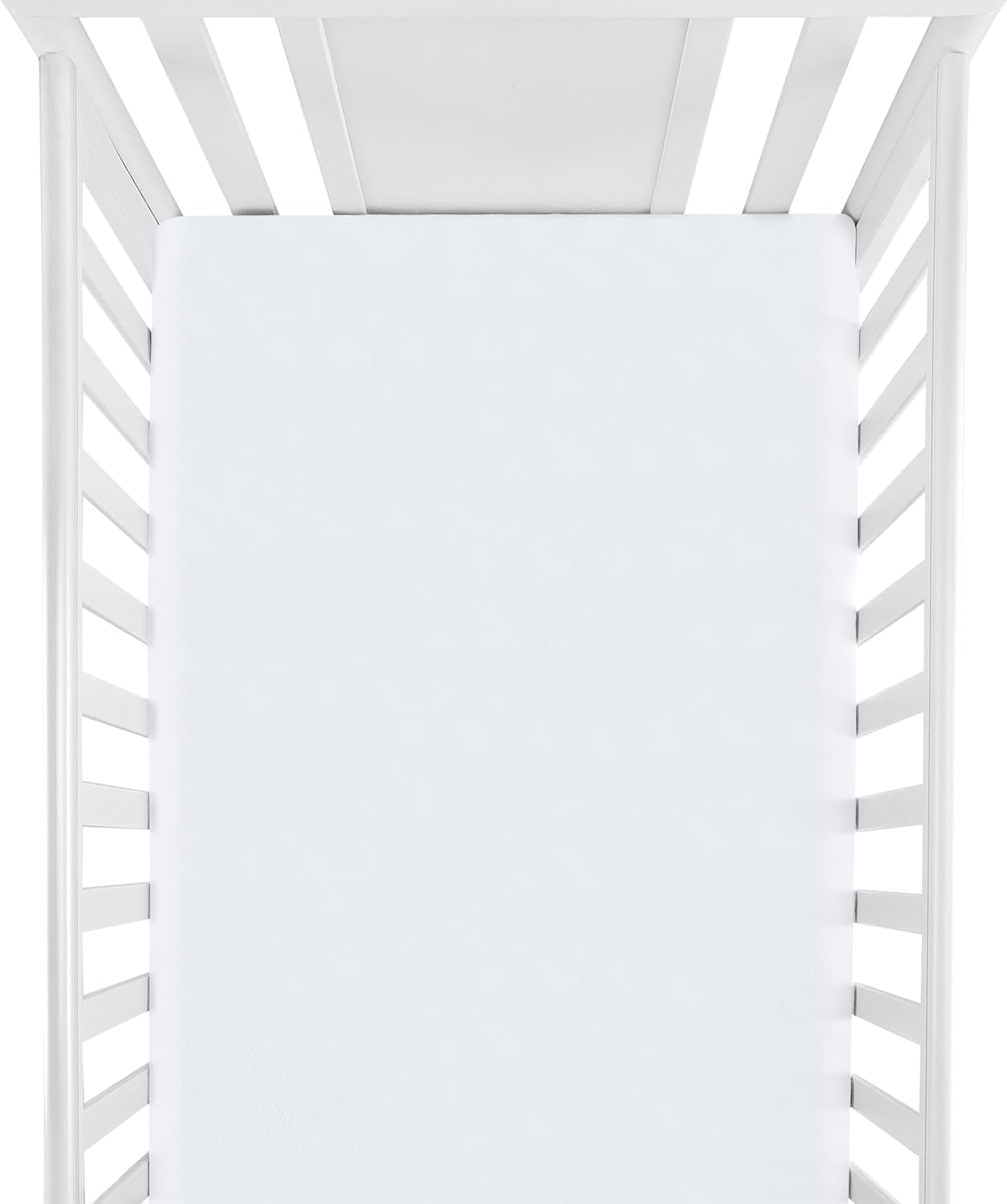 Organictune Microfiber Crib Sheets 28x52x8 White