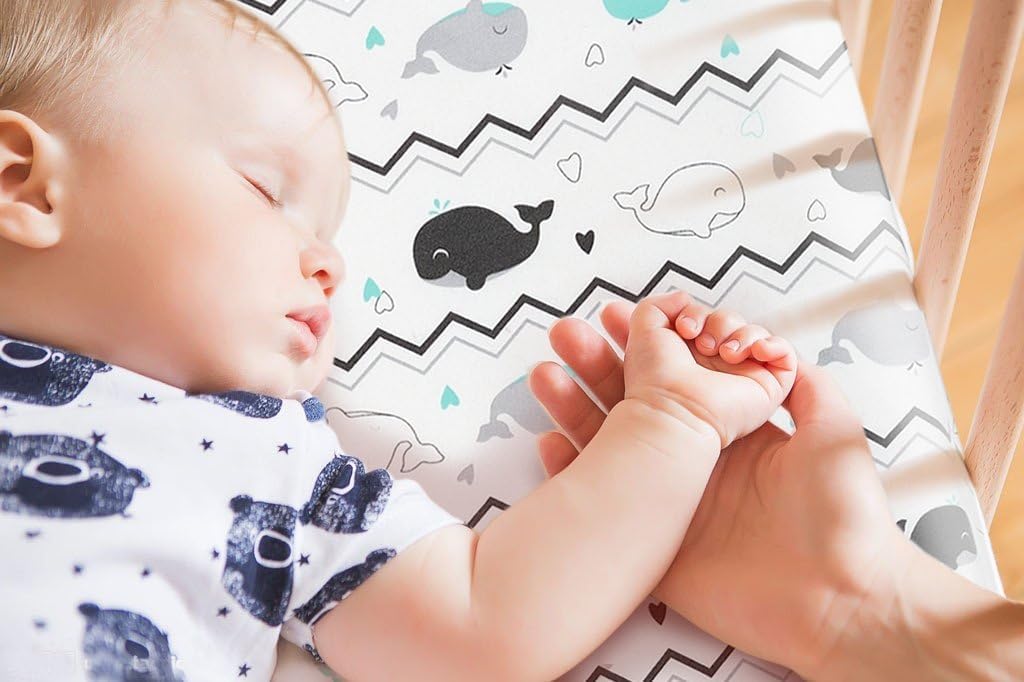 BROLEX 2 Pack Mini Crib Sheets for Baby Toddler
