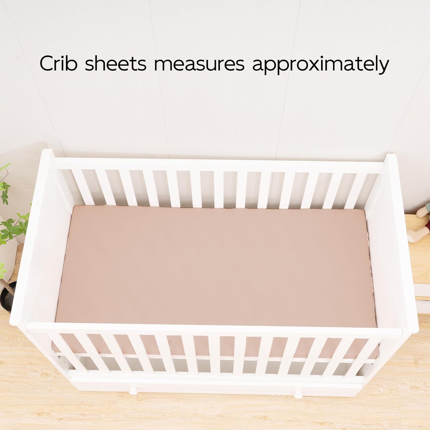 100 Cotton Extra Soft Muslin Crib Sheet for Baby Pink