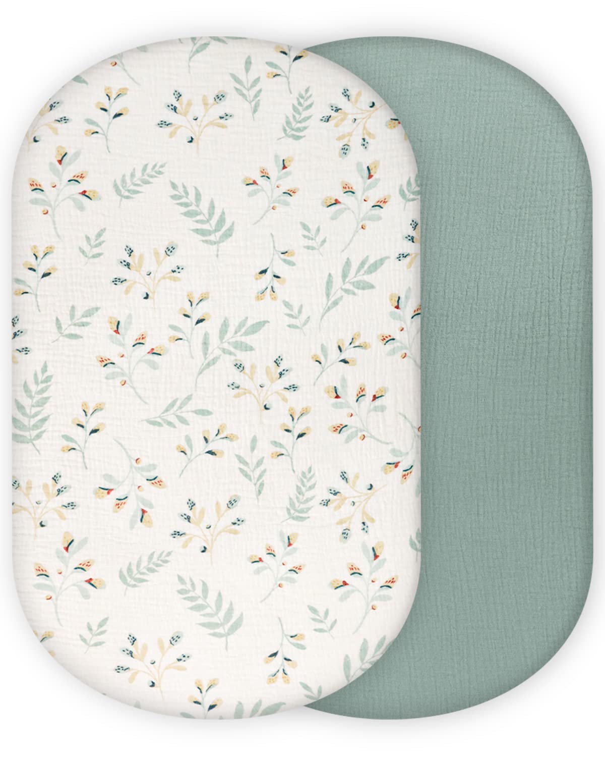 Blissful Diary Muslin Bassinet Sheets 2 Pack