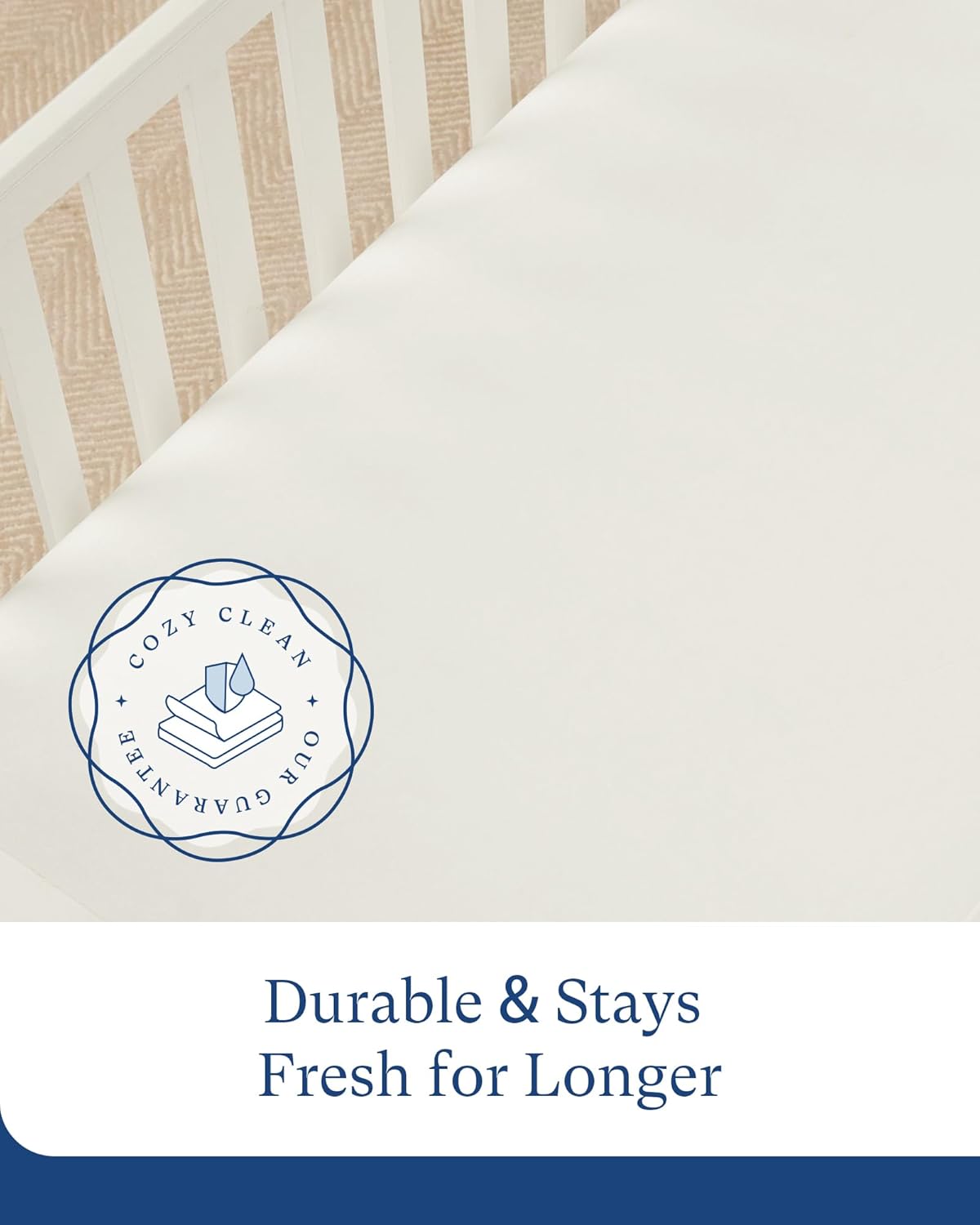PurComfy Supersoft Bamboo Viscose Bassinet Sheets 2-Pack