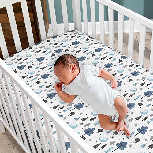 Lambs Ivy Forever Pooh Crib Bedding Set Blue