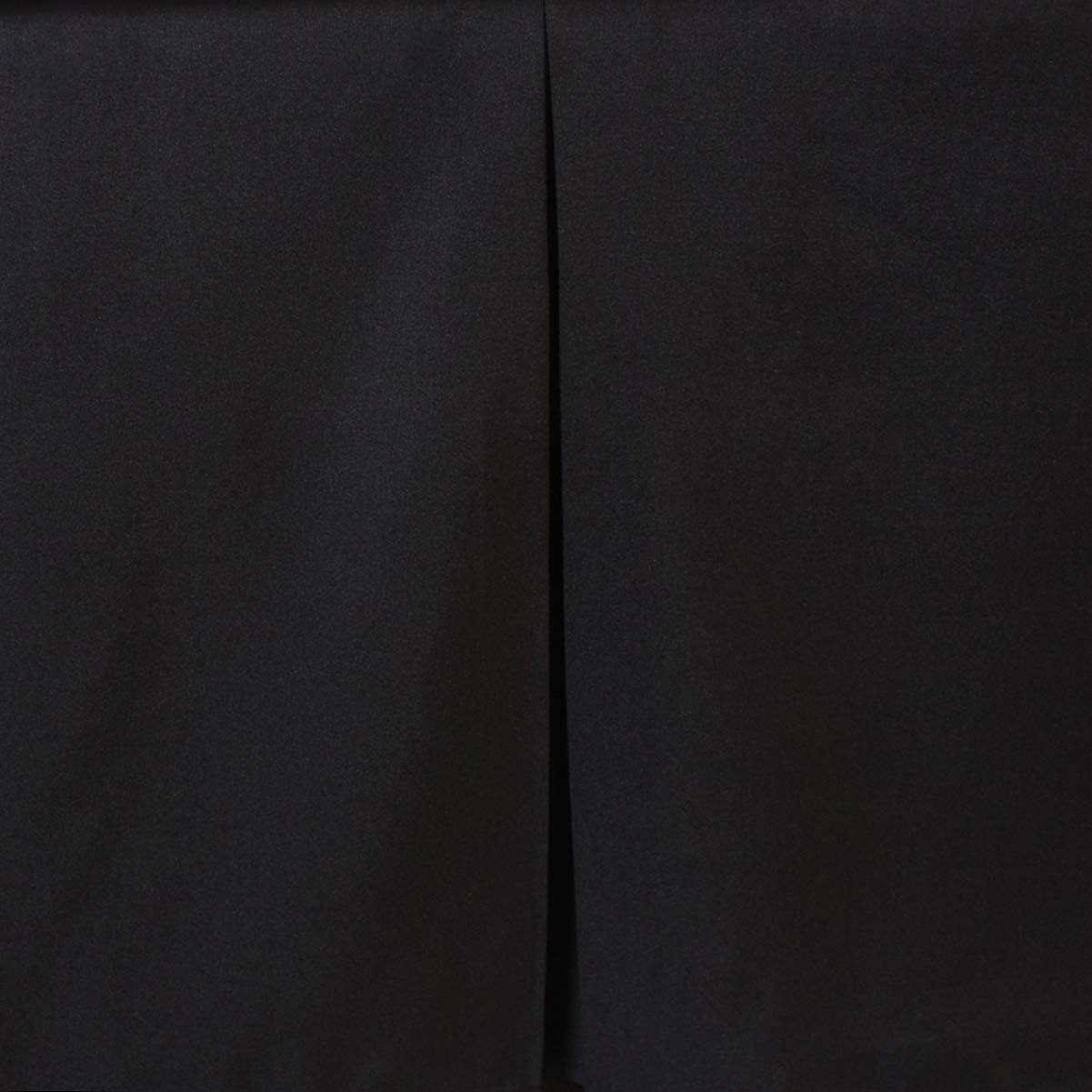 Belsden Black Crib Skirt with Split Corners and Pleats