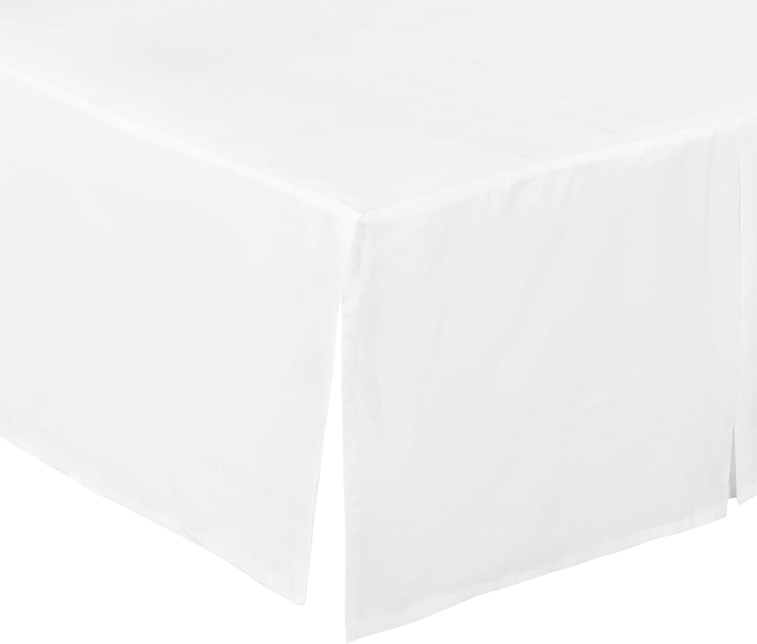 EVERYDAY KIDS White Pleated Crib Skirt 14 Inch Drop