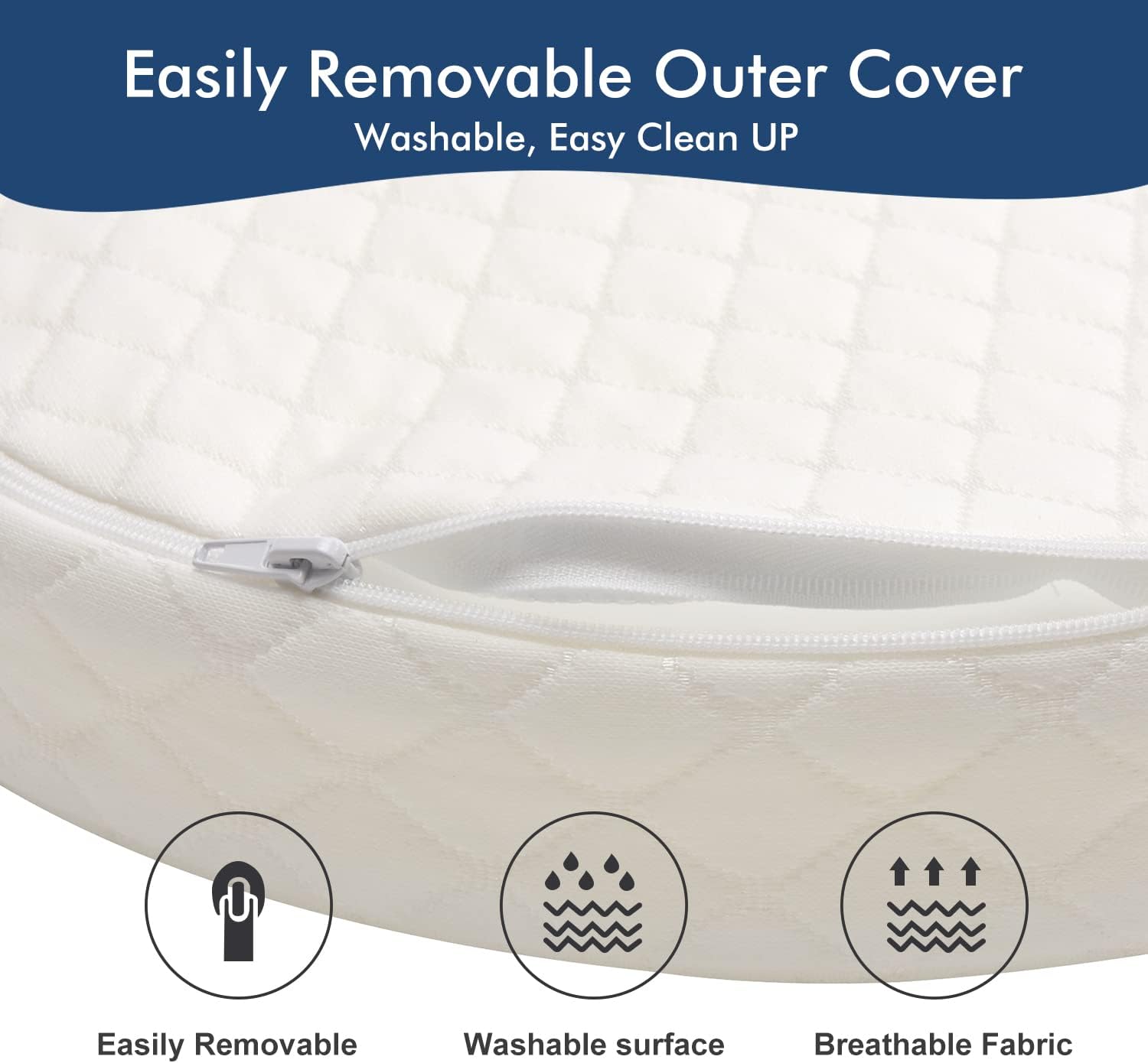 Wonder Living Baby Bassinet Mattress 15x30x2