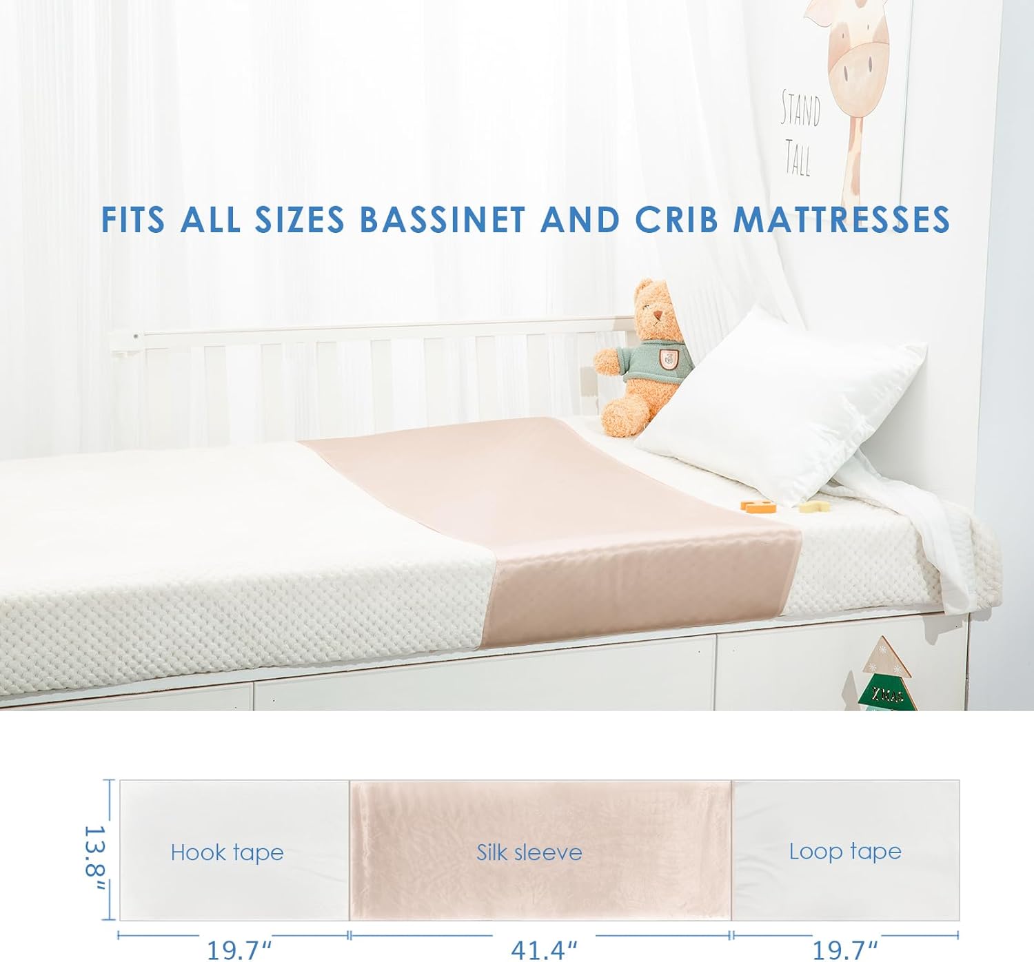 PROMEED 23 Momme Mulberry Silk Bassinet Sheet