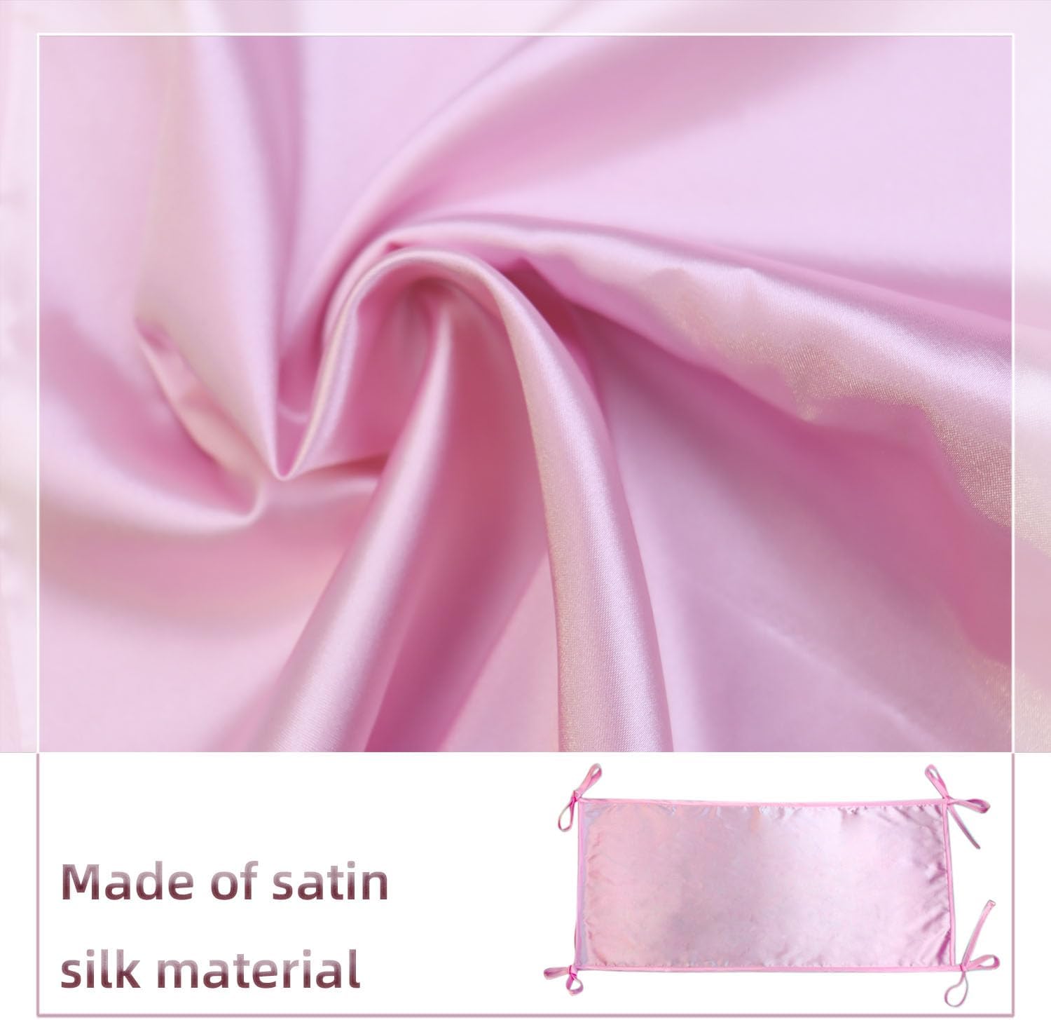Rainbowstar 3 Pack Satin Bassinet Sheets for Newborns