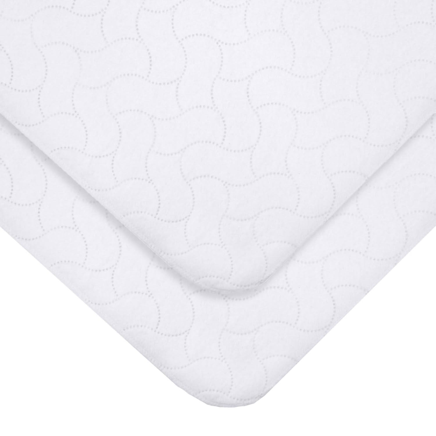 American Baby Company Waterproof Bassinet Mattress Pad Protector 2 Pack 1
