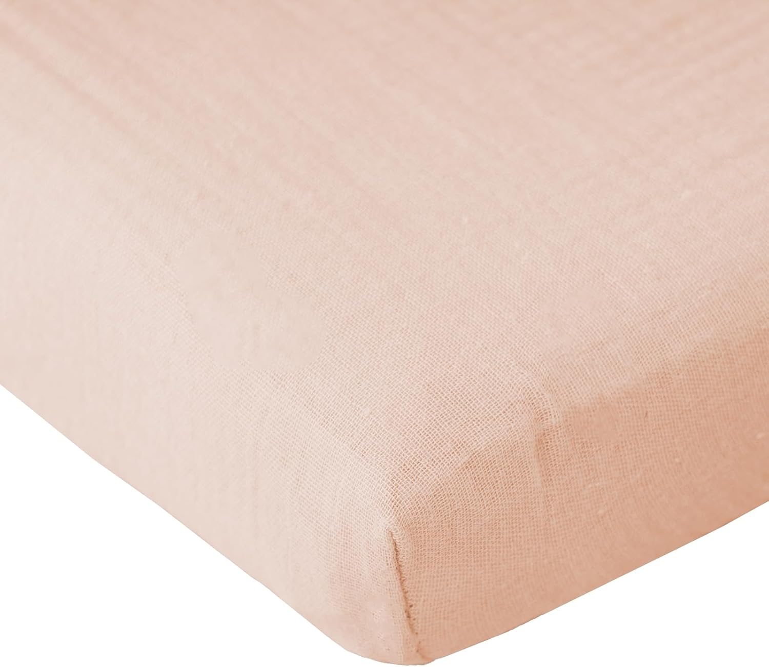 100 Cotton Extra Soft Muslin Crib Sheet for Baby Pink