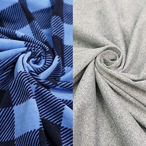 BlueSnail Bassinet Fitted Sheet 2pk Navy Buffola Plaid