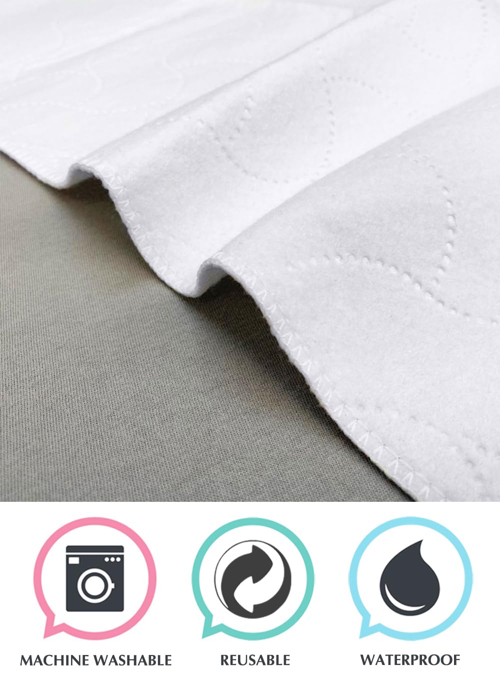 American Baby Company Waterproof Bassinet Mattress Pad Protector 2 Pack 1