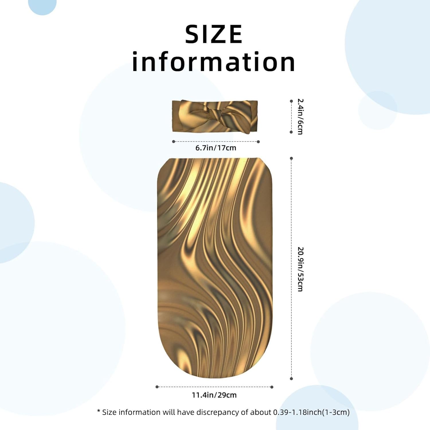 Gold Metal Swirling Butterfly Headband and Swaddle Set for Newborns