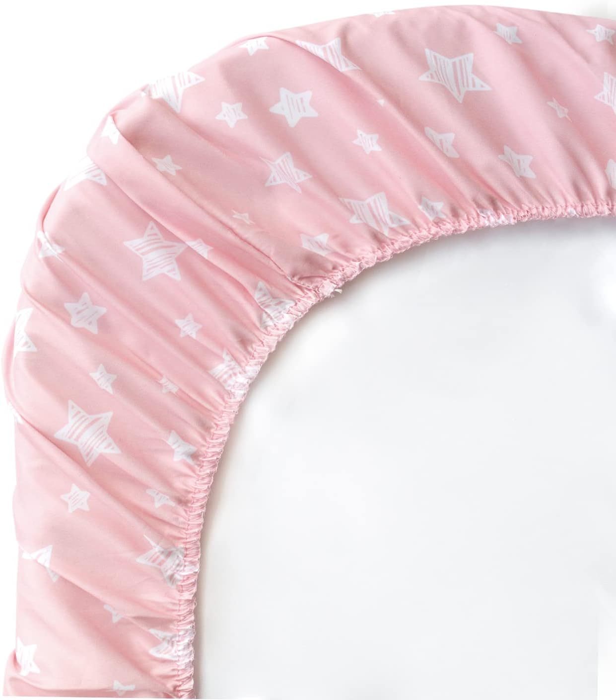 Moonsea Bassinet Sheet 2 Pack White Pink