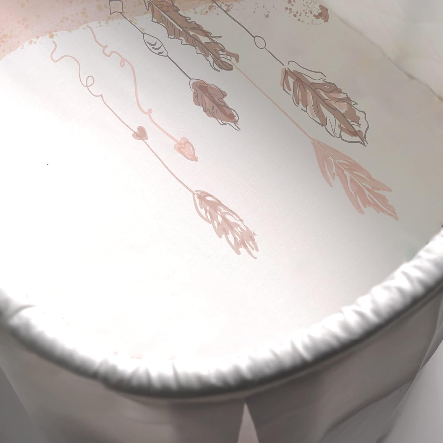 JumpOff Jo Hypoallergenic Bassinet Sheet with Dream Catcher Rainbow