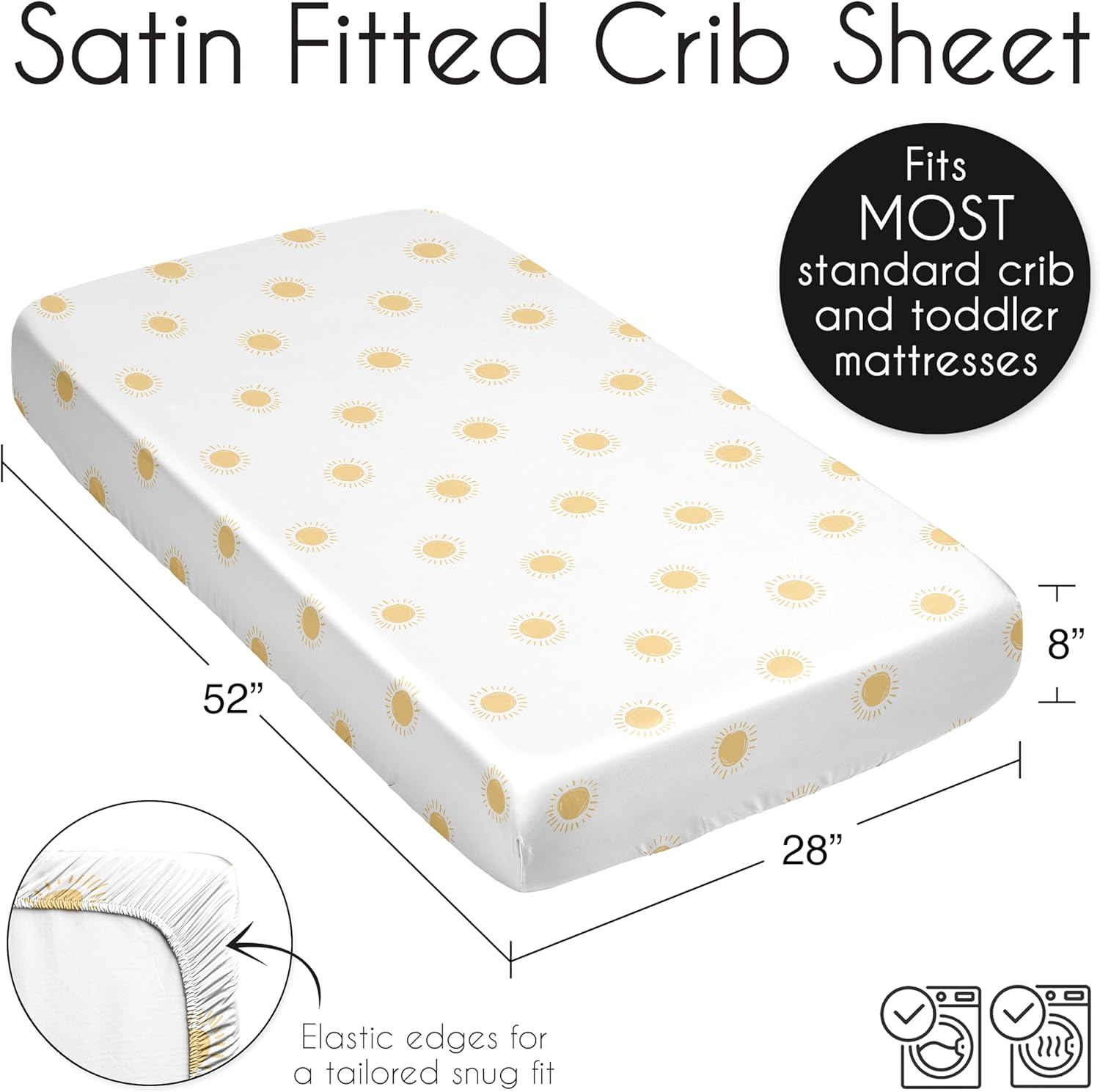 Sweet Jojo Designs Boho Sun Crib Sheet