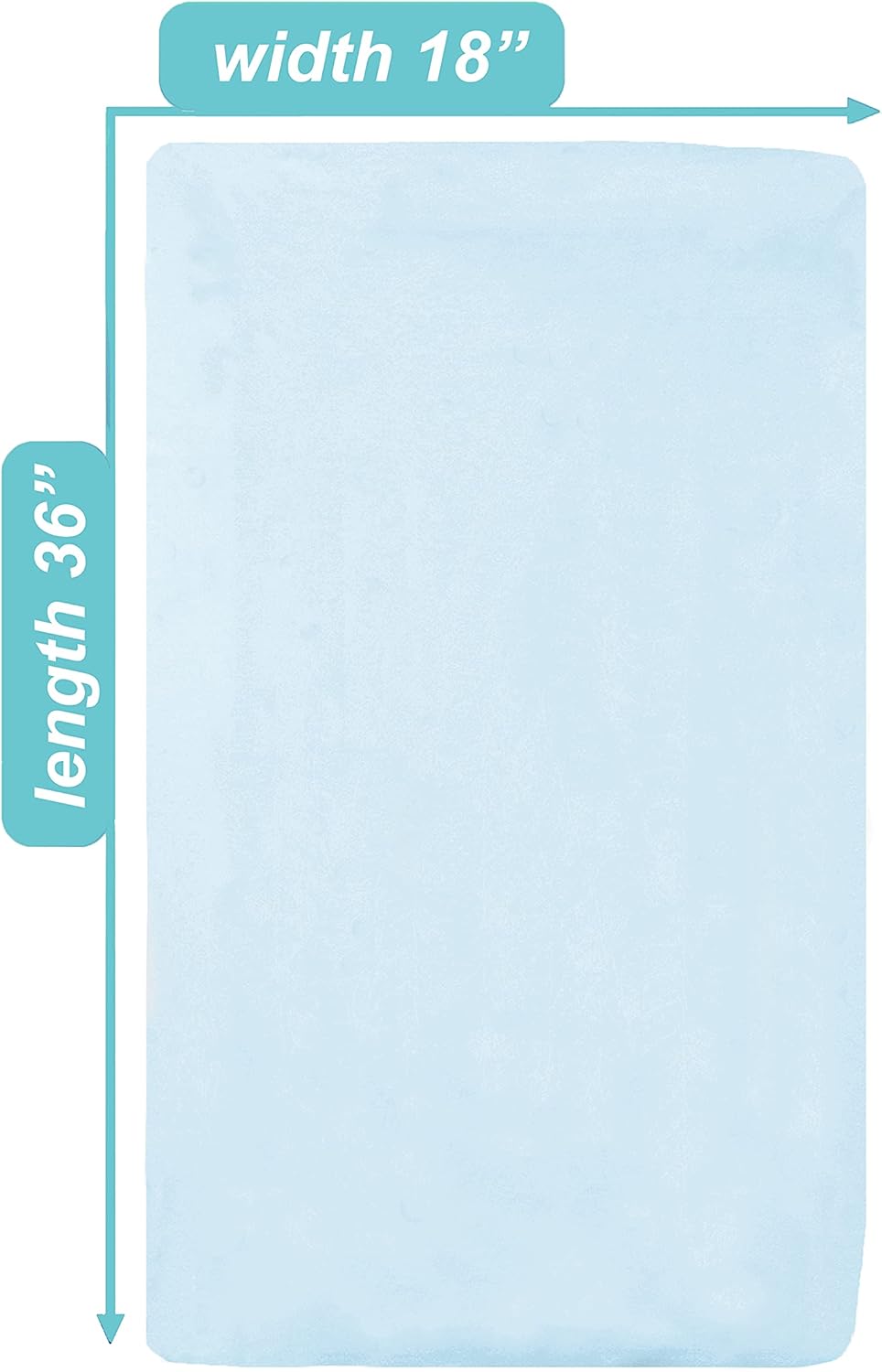 TL Care Supreme Natural Cotton Cradle Sheet Blue 18 x 36