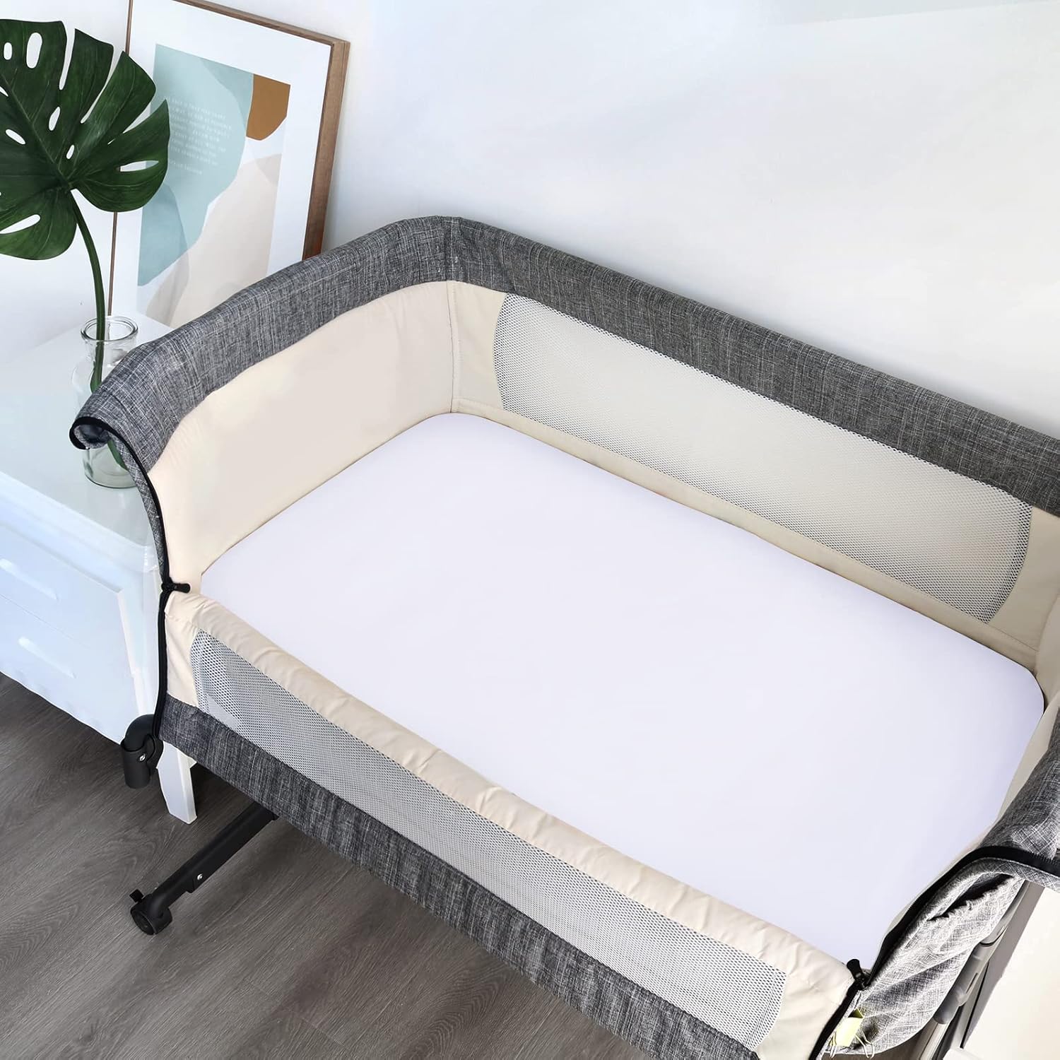 Biloban Bassinet Sheets 4 Pack - Soft Safe for Baby