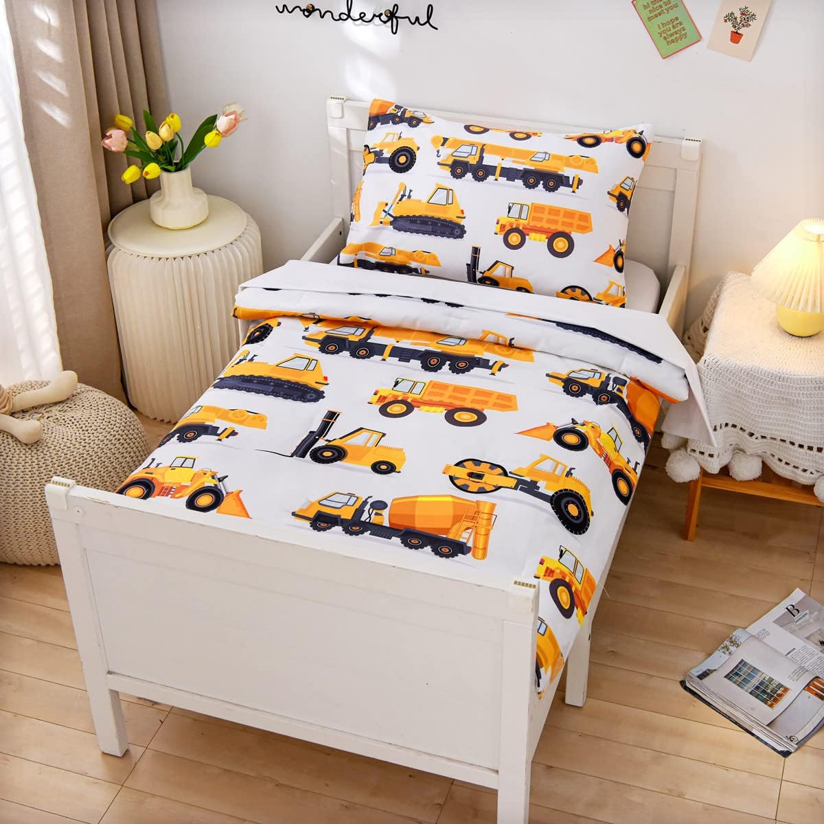 NTBED 4 Piece Toddler Bedding Set for Baby Boys