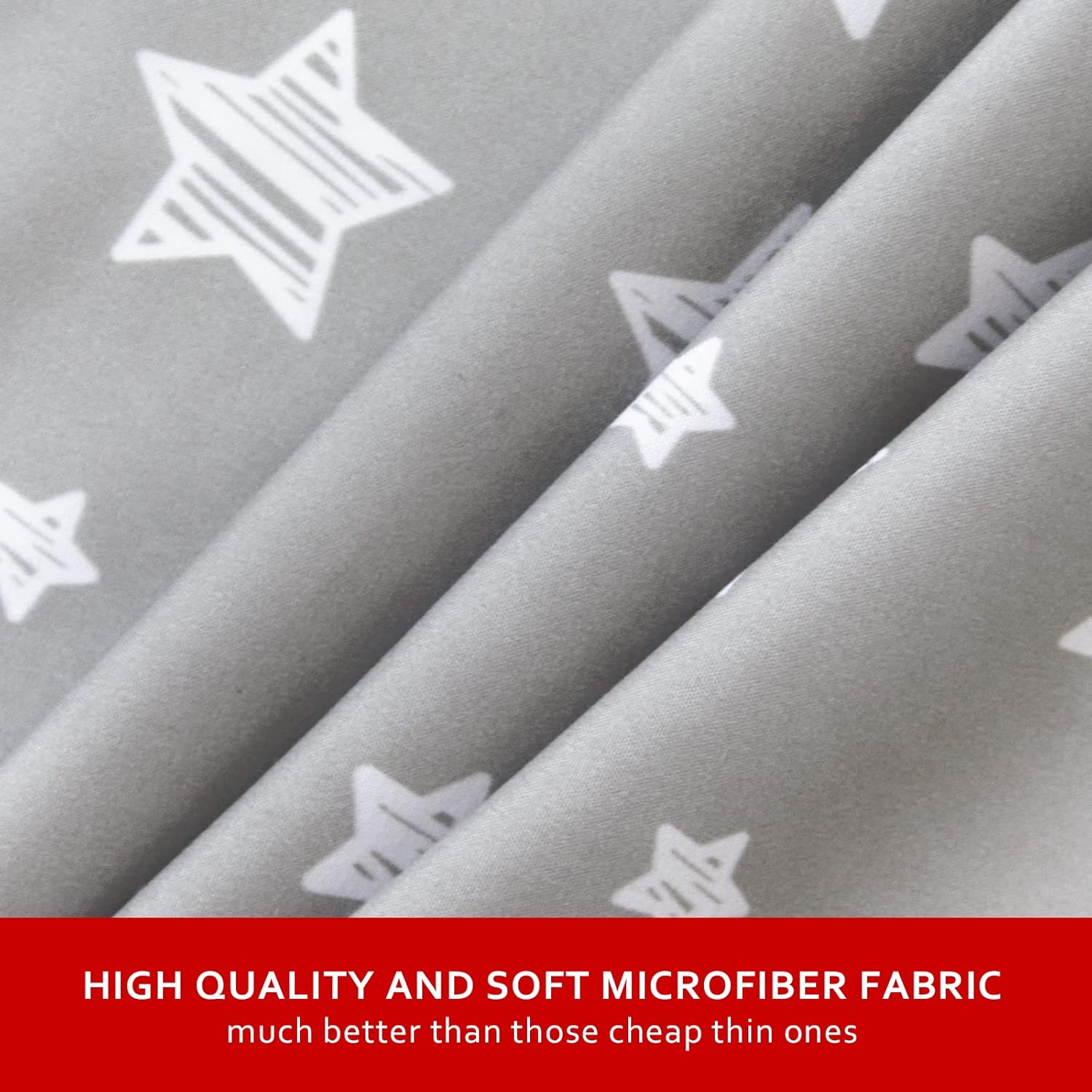 Moonsea Waterproof Bassinet Sheets 2 Pack Grey White