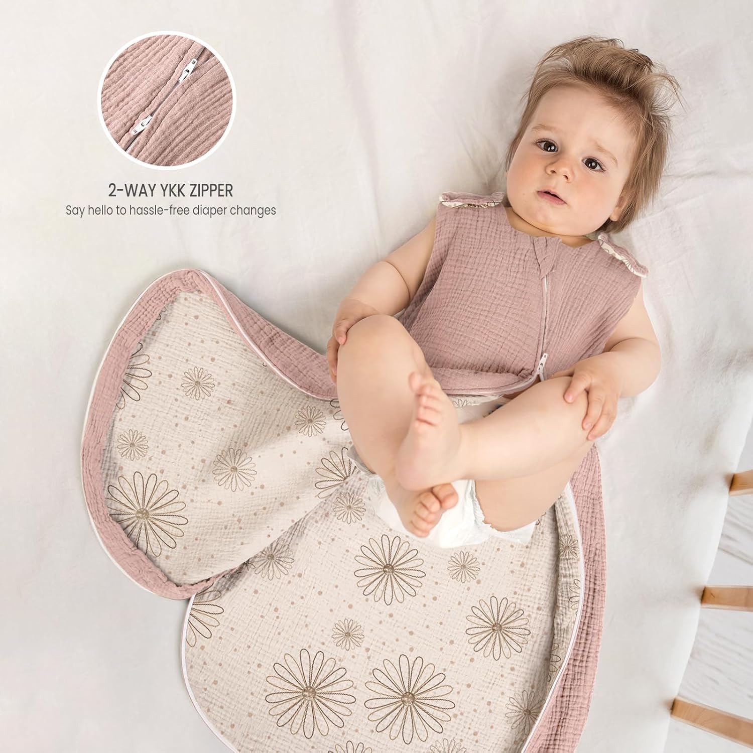 Lulumoon Sleep Sack Muslin for 9-15 Month Baby