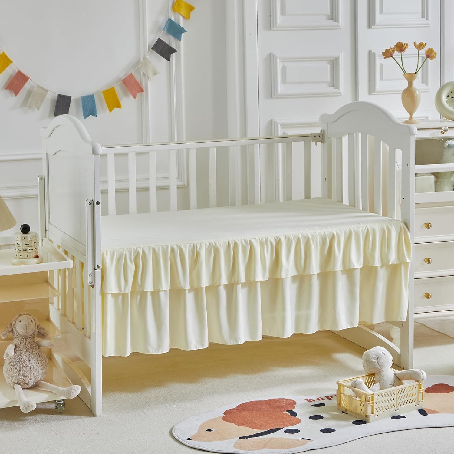 UOZZI BEDDING 3 Piece Crib Bedding Set