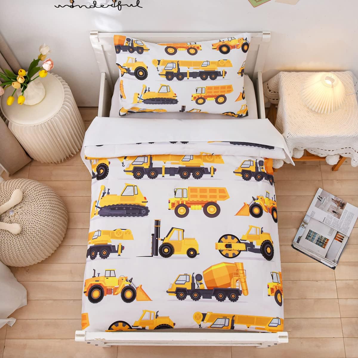 NTBED 4 Piece Toddler Bedding Set for Baby Boys