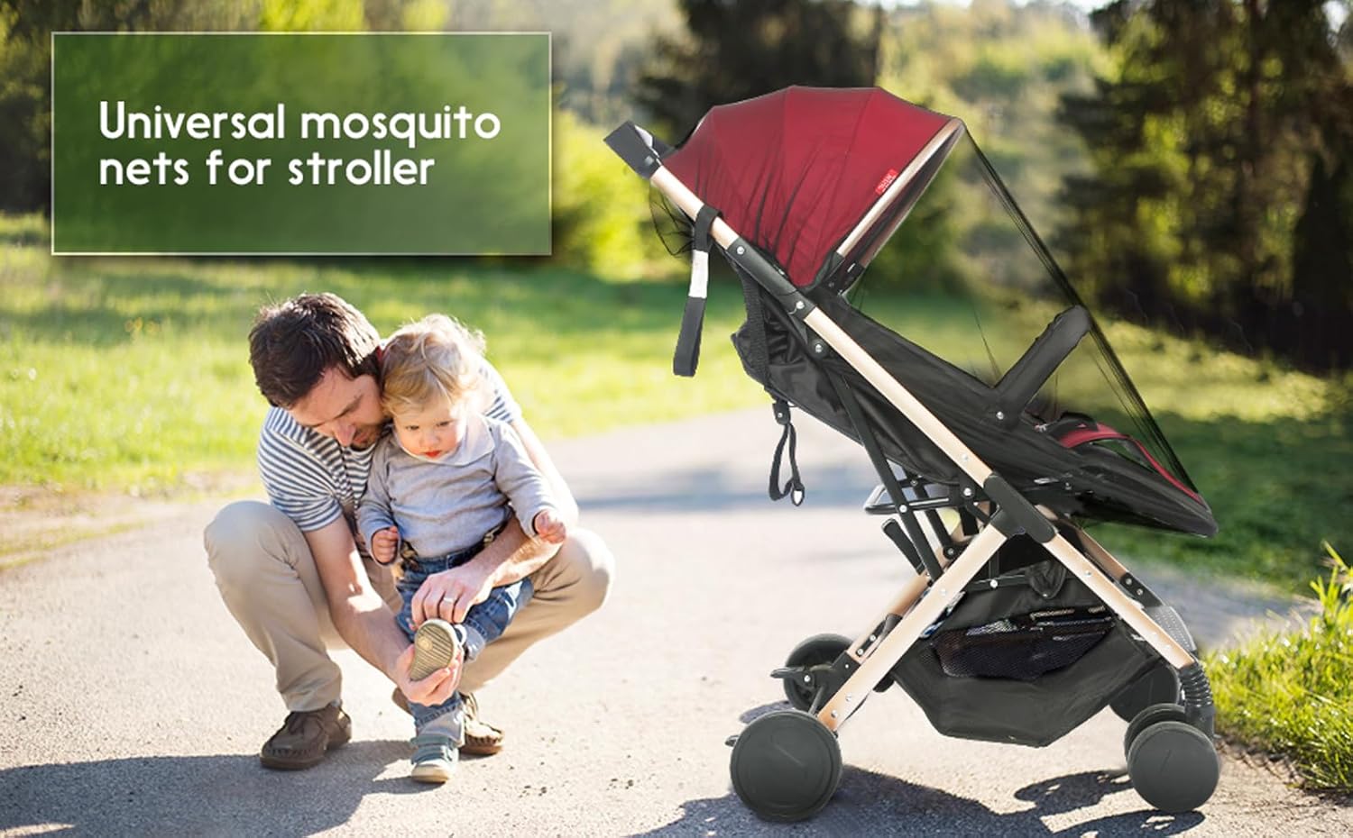 AMORBASE Universal Mosquito Net for Strollers