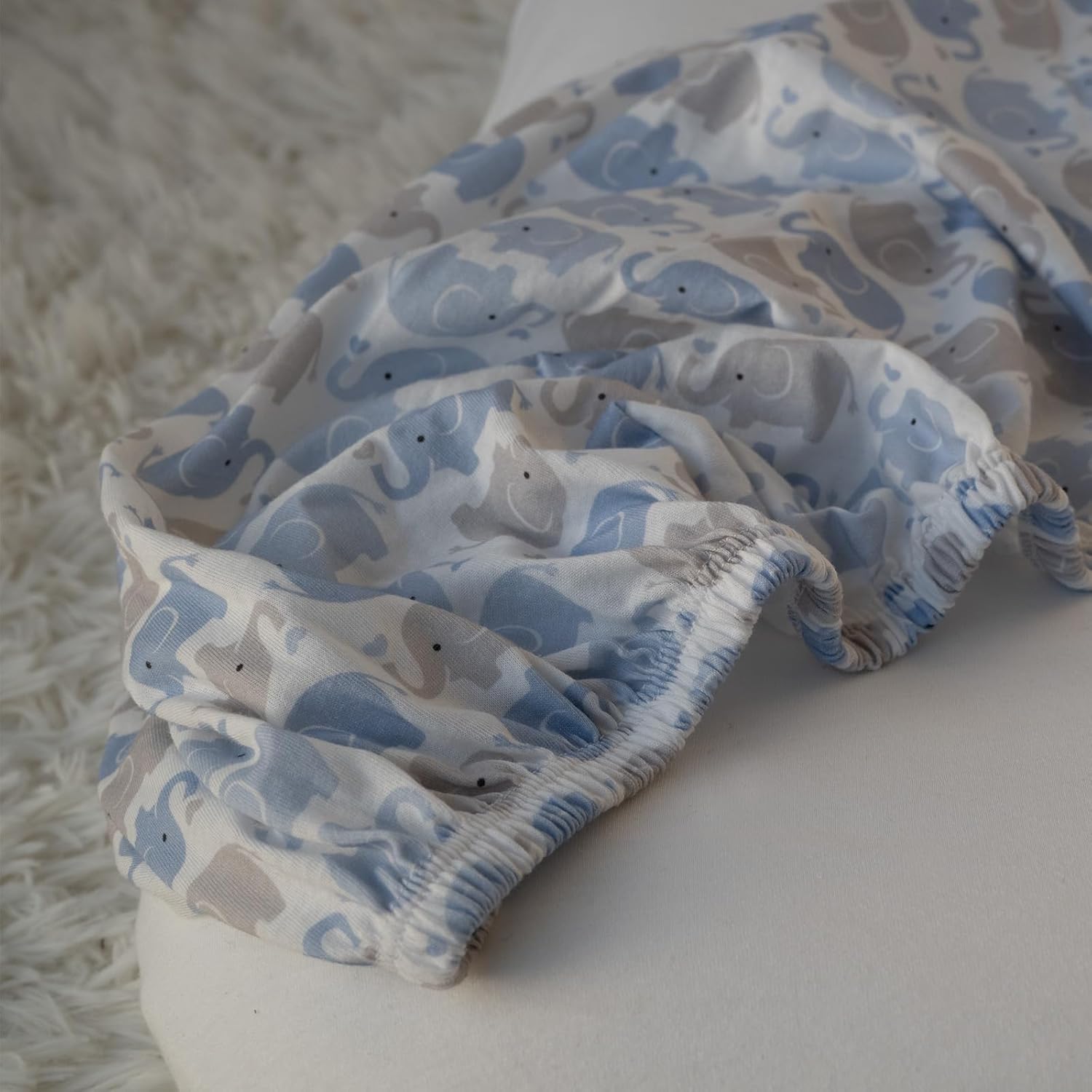 GLLQUEN Baby Bassinet Sheets 2 Pack - Organic Cotton 1