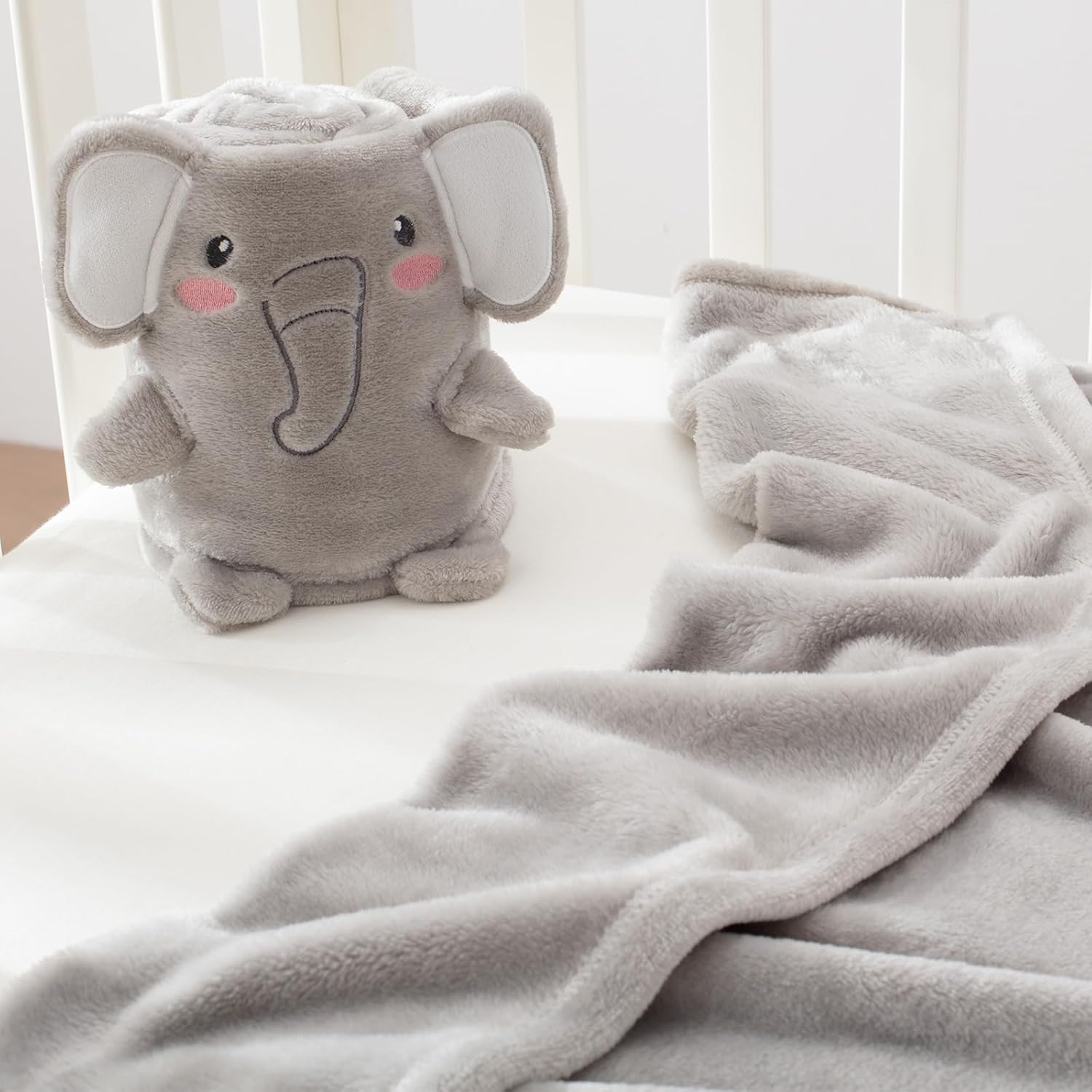 Babyhuggle Foldable Elephant Plush Blanket 1