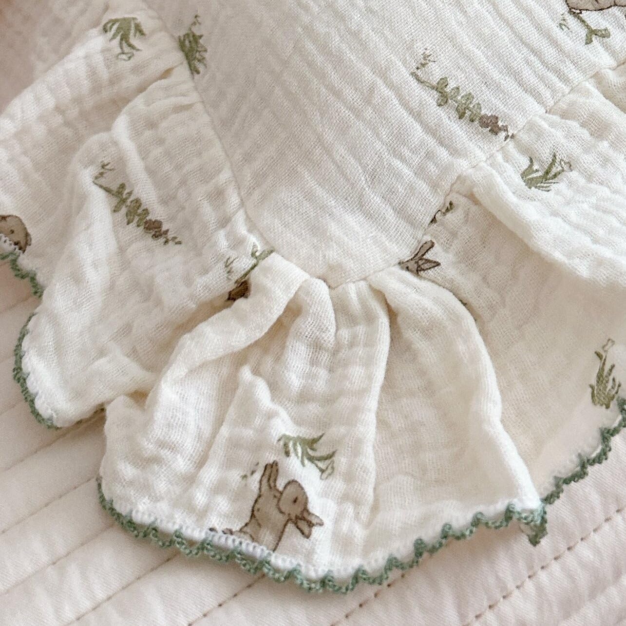 BuLuTu Muslin Toddler Pillowcase with Rabbit Print