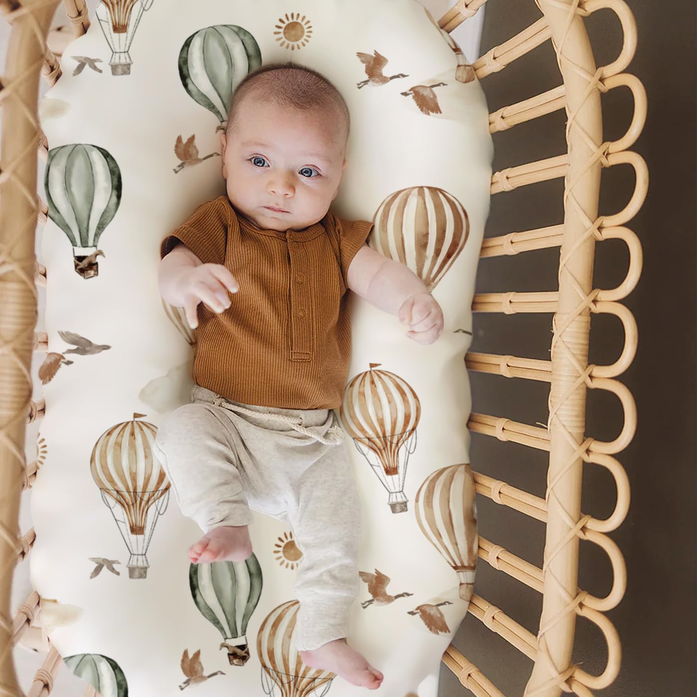 GRSSDER Stretchy Ultra Soft Bassinet Sheets 3 Pack