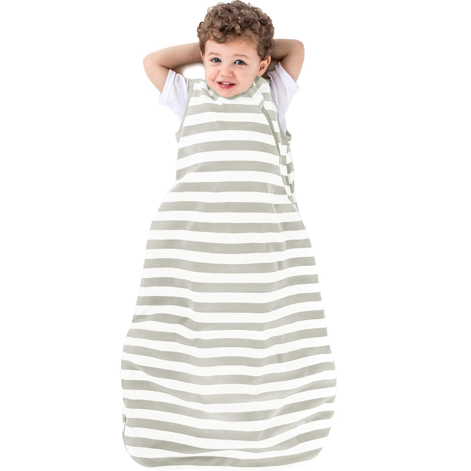 Woolino Organic Cotton Sleep Sack for 18-36 Months - Silver