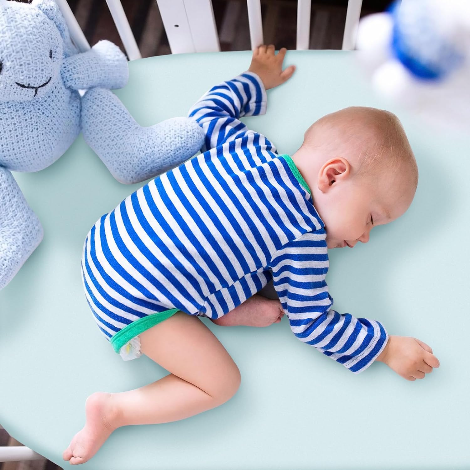 Rtteri 4 Pcs Baby Bassinet Sheets Soft Cotton Animals