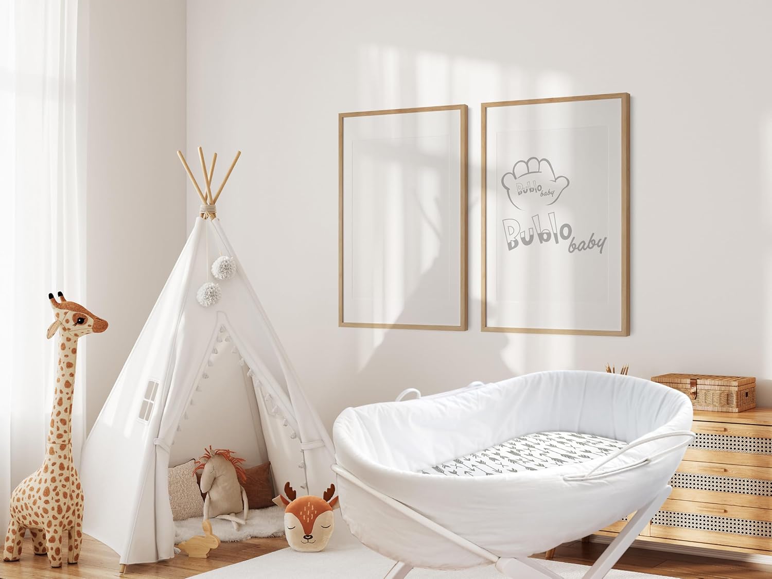 Bublo Baby Bassinet Sheets 3-Pack Organic Cotton