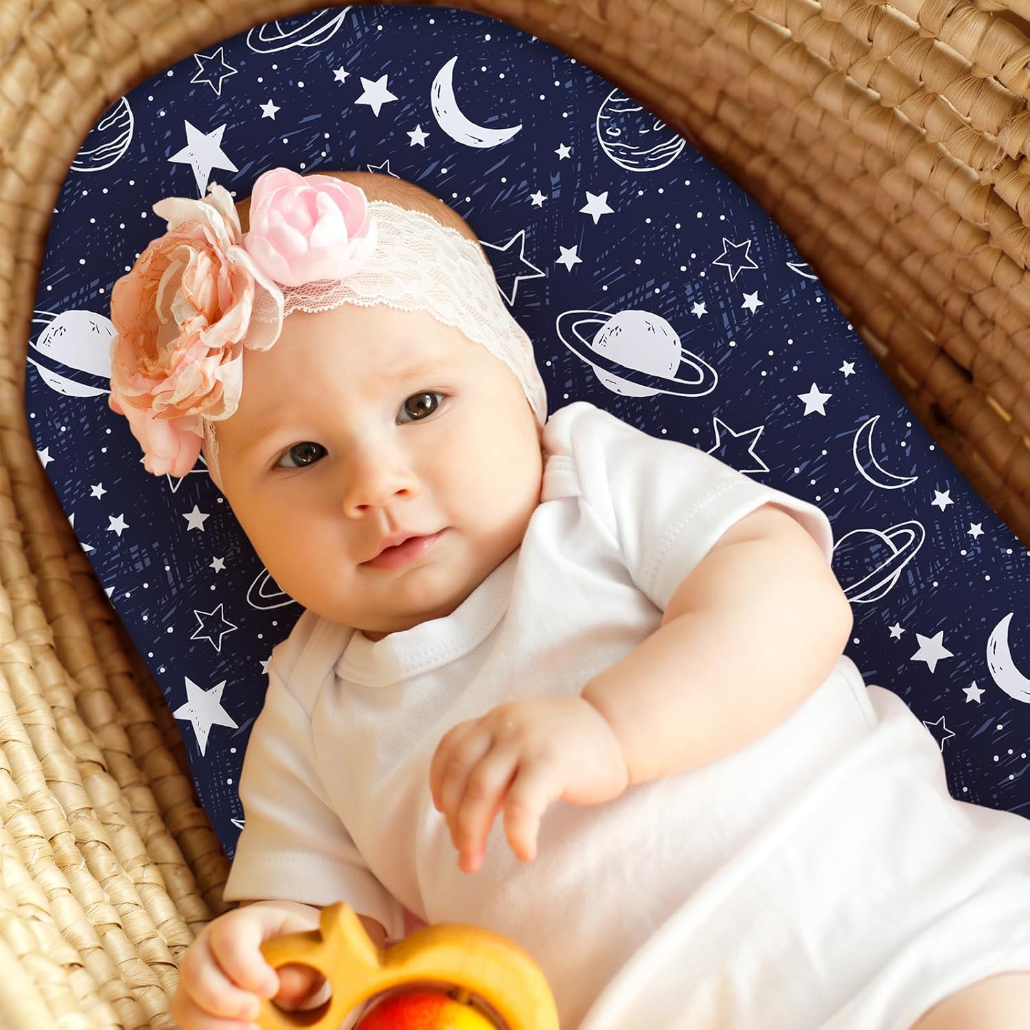 Unnivoll Bassinet Sheets 3 Pack Soft Breathable