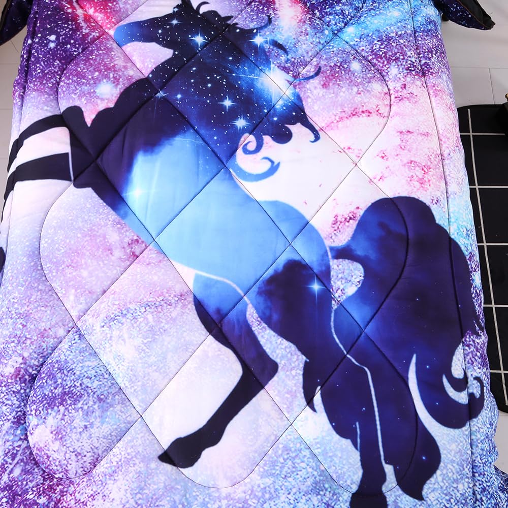 Wowelife Unicorn Toddler Bedding Set for Girls