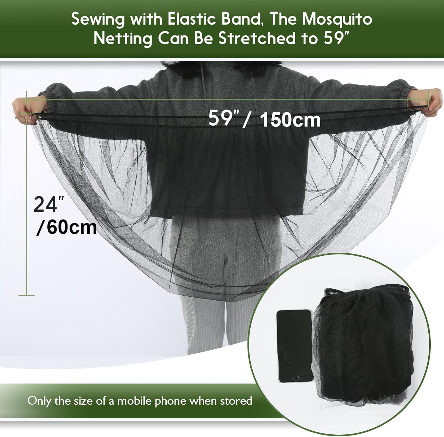 AMORBASE Universal Mosquito Net for Strollers