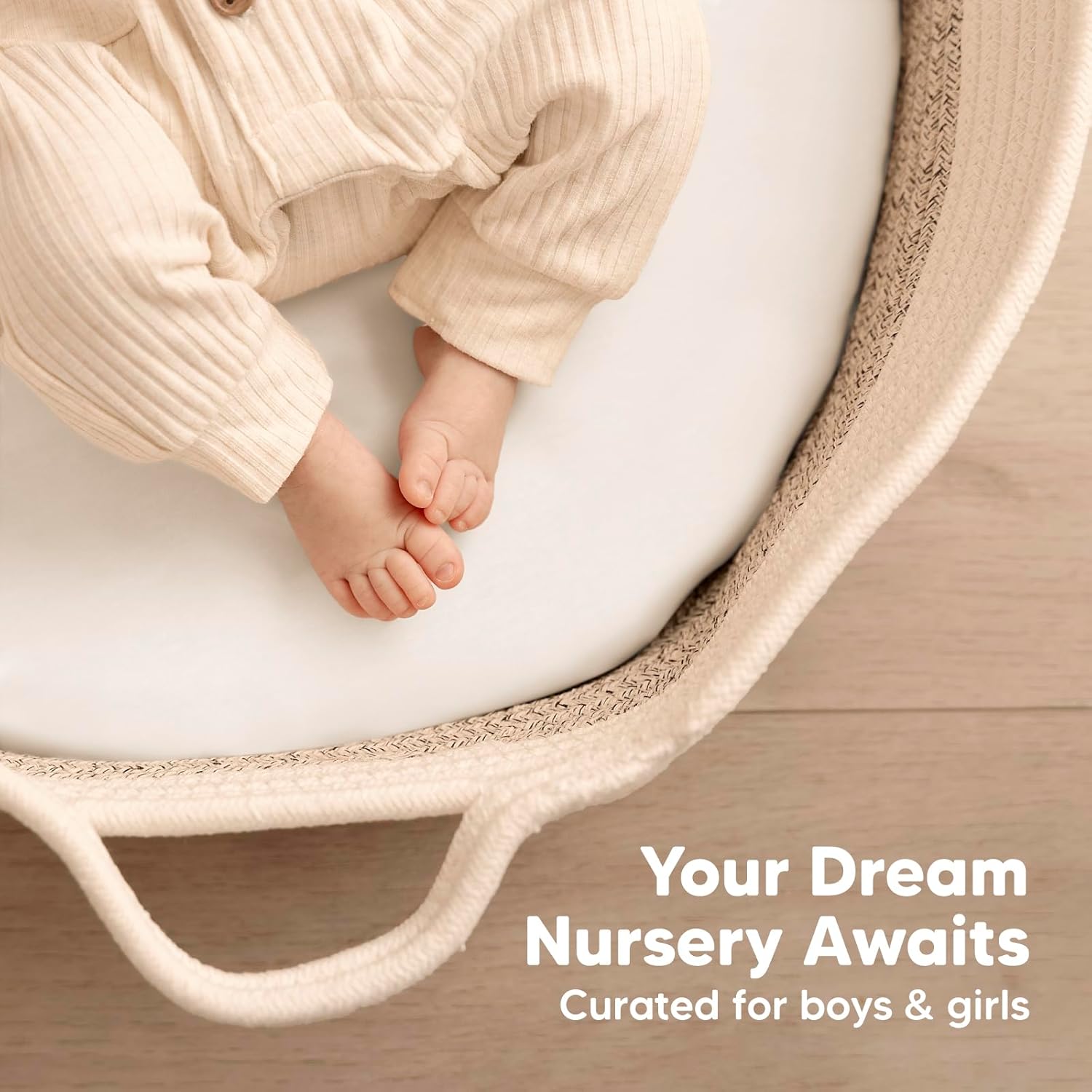 2-Pack Bamboo Bassinet Sheets for Baby Sleep Comfort