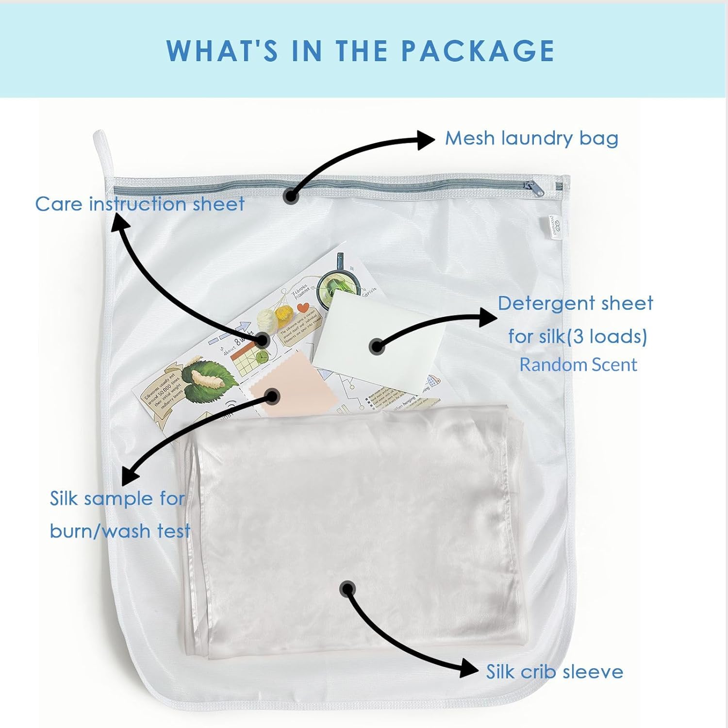 PROMEED 2 Pack Bassinet Silk Sleeves - Light Grey