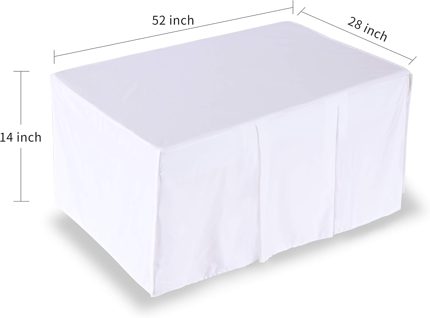 ShunjieHome Crib Skirt 100 Egyptian Cotton 400 Thread Count 14 Drop