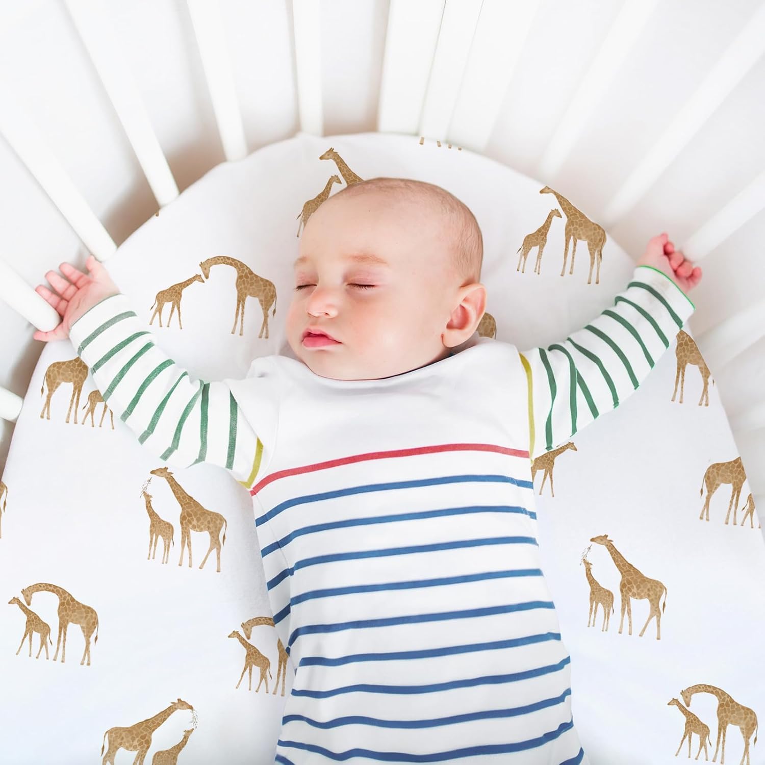 CIVARUA KIDS Stretchy Ultra Soft Bassinet Sheet Set 3-Pack 1