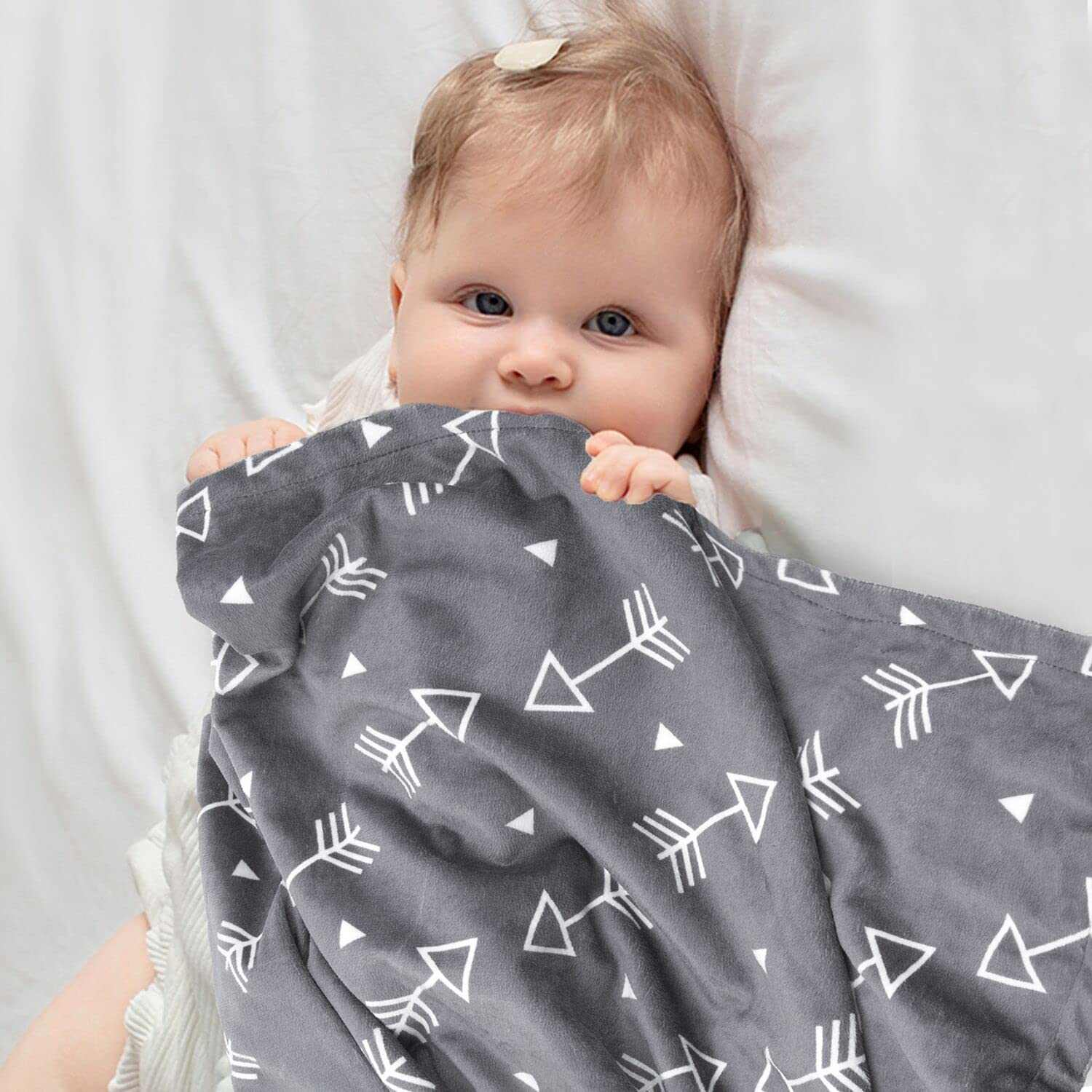 BORITAR Baby Blanket Minky 30 x 40 Inch